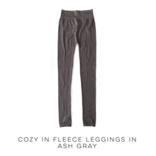 Load image into Gallery viewer, Cozy in Fleece Leggings in Ash Gray
