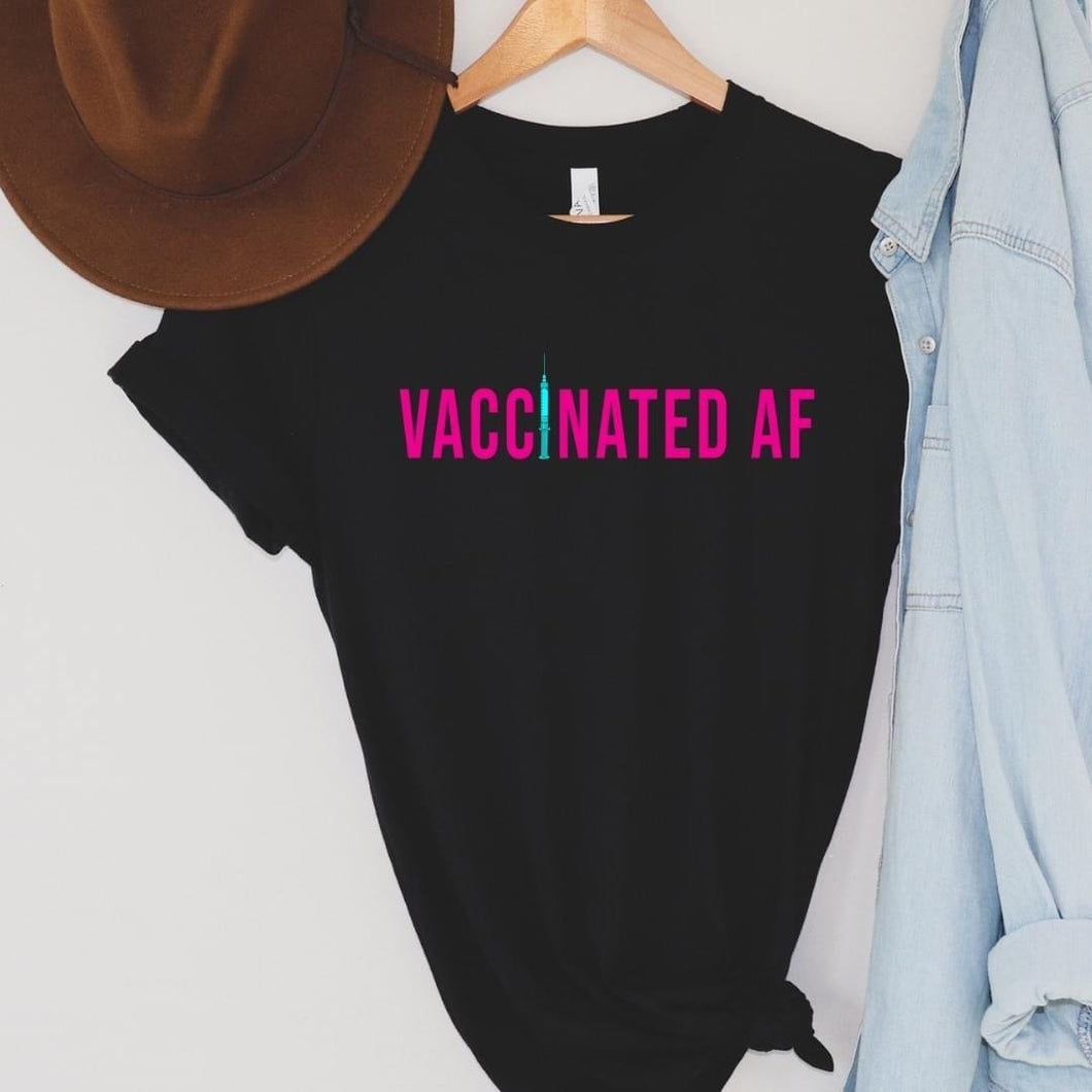 Vaccine AF black shirt