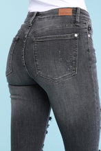 Load image into Gallery viewer, Stop Your Stressing Gray Wash Judy Blue Jeans
