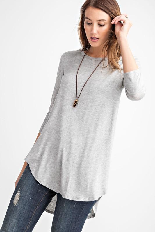 My Must Have Basic Tee in Heathered Gray