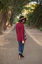 Load image into Gallery viewer, Everyone&#39;s Favorite Cardigan- Dark Burgundy
