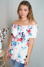 Load image into Gallery viewer, The Floral Ruffle Top
