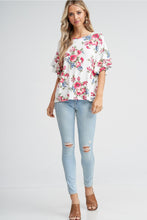 Load image into Gallery viewer, Frills &amp; Floral Top
