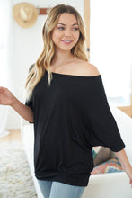 Load image into Gallery viewer, Celebrate The Day Boat Neck Top in Black
